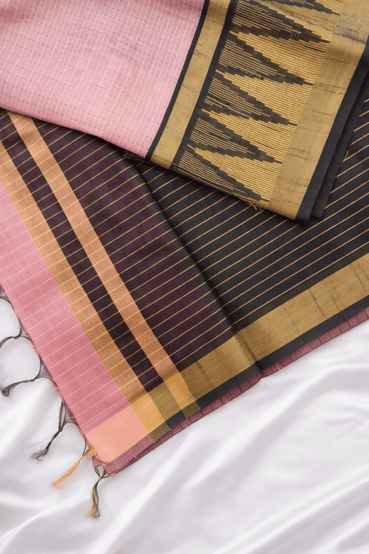 Semi Raw Silk - Pink