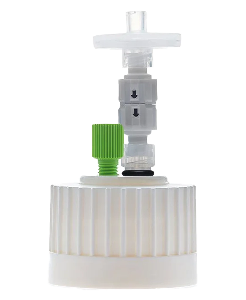 ChromCap™ 300 HPLC Cap Assembly 38-430 PTFE Adapter & Safety Air Inlet Valve 1x Port OD Tubing - 1/8" or 1/16" 1/EA