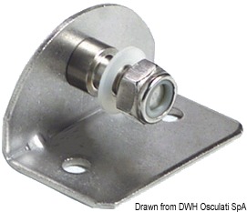 90� plate 8mm-threaded pin internal