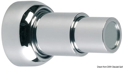 Brass telescopic magnetic doorstop