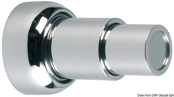 Brass telescopic magnetic doorstop