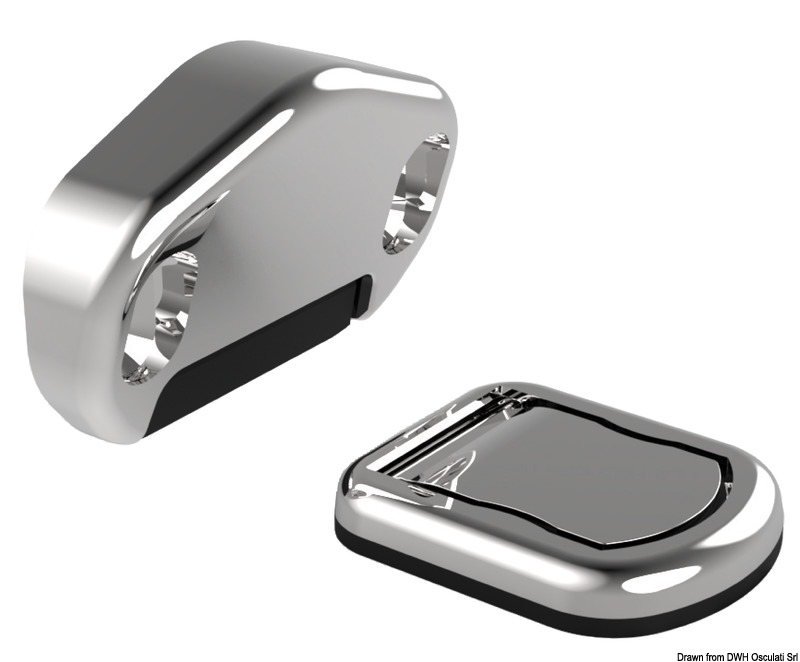 Flush magnetic door stopper