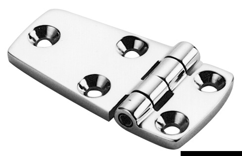 AISI316 mirror polished protruding hinge 57x38 mm