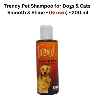Trendy Pet Shampoo Smooth & Shine - (Brown) - 200 ml Trendy Pet Shampoo Smooth & Shine - (Brown) - 200 ml
