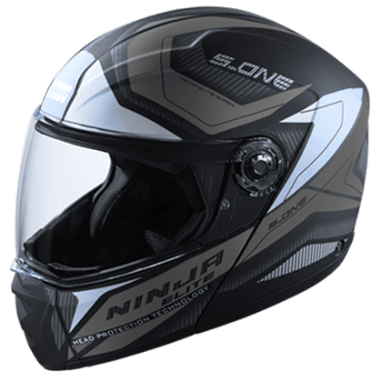 STUDDS NINJA ELITE SUPER D4 MATT BLACK N4 GREY C/V (XL)