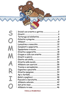 Bavaglini a punto croce