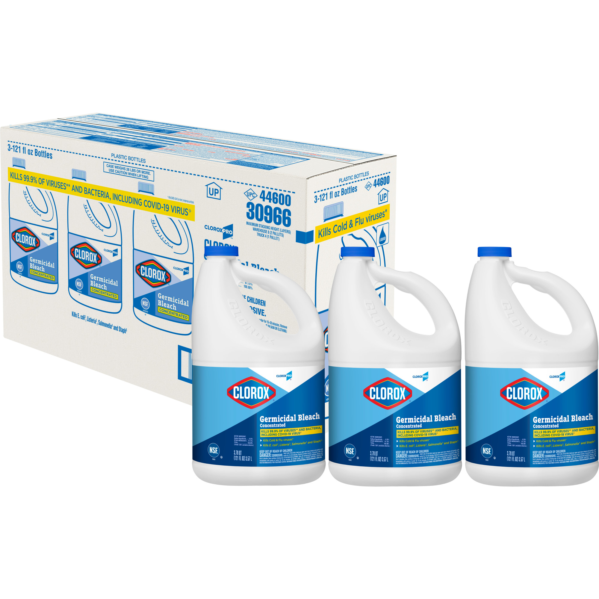 Clorox Liquid Bleach 121 oz. Concentrate Germicidal 3 / cs