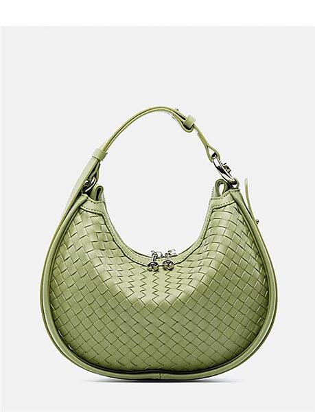COWHIDE WOVEN HANDBAG
