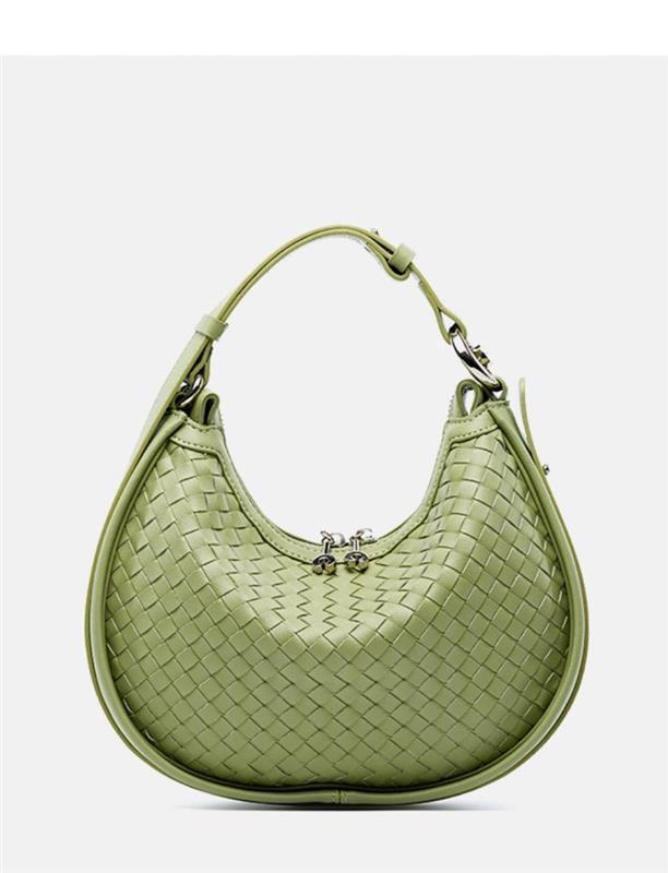 COWHIDE WOVEN HANDBAG