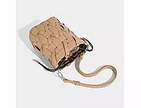 HAND WOVEN BUCKET BAG