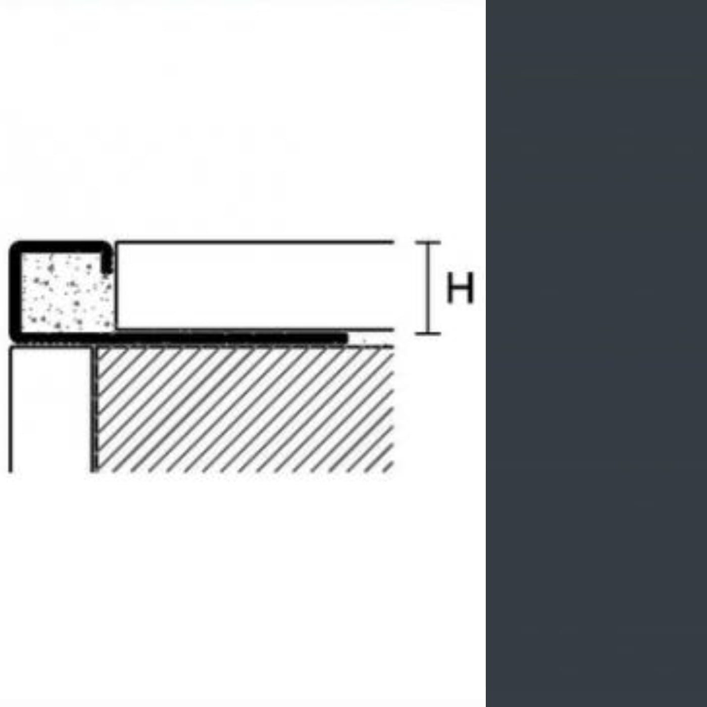 Plinta PROFILPAS, 89106 ZQVN/11 TREND COLOR STONE ANTHRACITE GREY 2.7 ml
