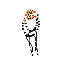 Expandable Black & White Beads Wrist Wearing Bracelet for Babies