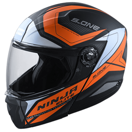 STUDDS NINJA ELITE SUPER D4 MATT BLACK N10 ORANGE C/V (XL)