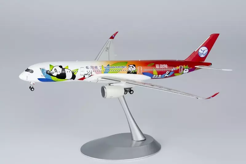 Sichuan Airlines A350-900 Panda Route cs; with stand