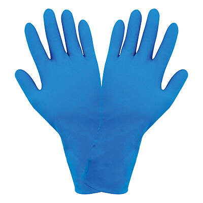 Guantes Desechables de Nitrilo Azul Libre de Polvo
