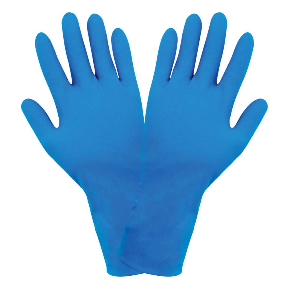 Guantes Desechables de Nitrilo Azul Libre de Polvo