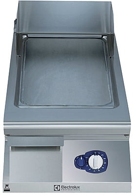 391402 GAS FRYTOP SMOOTH HORIZONTAL PLATE 400MM-BRUSHED CHROME