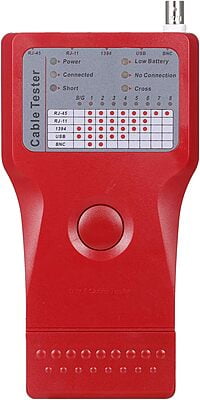 5-In-1 Multi-Functional Network Cable Tester RJ45 RJ11 UTP STP BNC Cable Tester 1394 Line Tester 5-In-1 Multi-Functional Network Cable Tester RJ45 RJ11 UTP STP BNC Cable Tester 1394 Line Tester