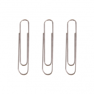 DELI E39713 SILVER PAPER CLIPS 50MM 100s