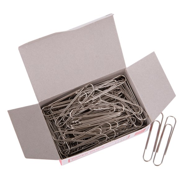 DELI E39713 SILVER PAPER CLIPS 50MM 100s