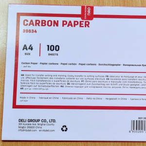 DELI E39834 CARBON PAPER BLUE 100shts