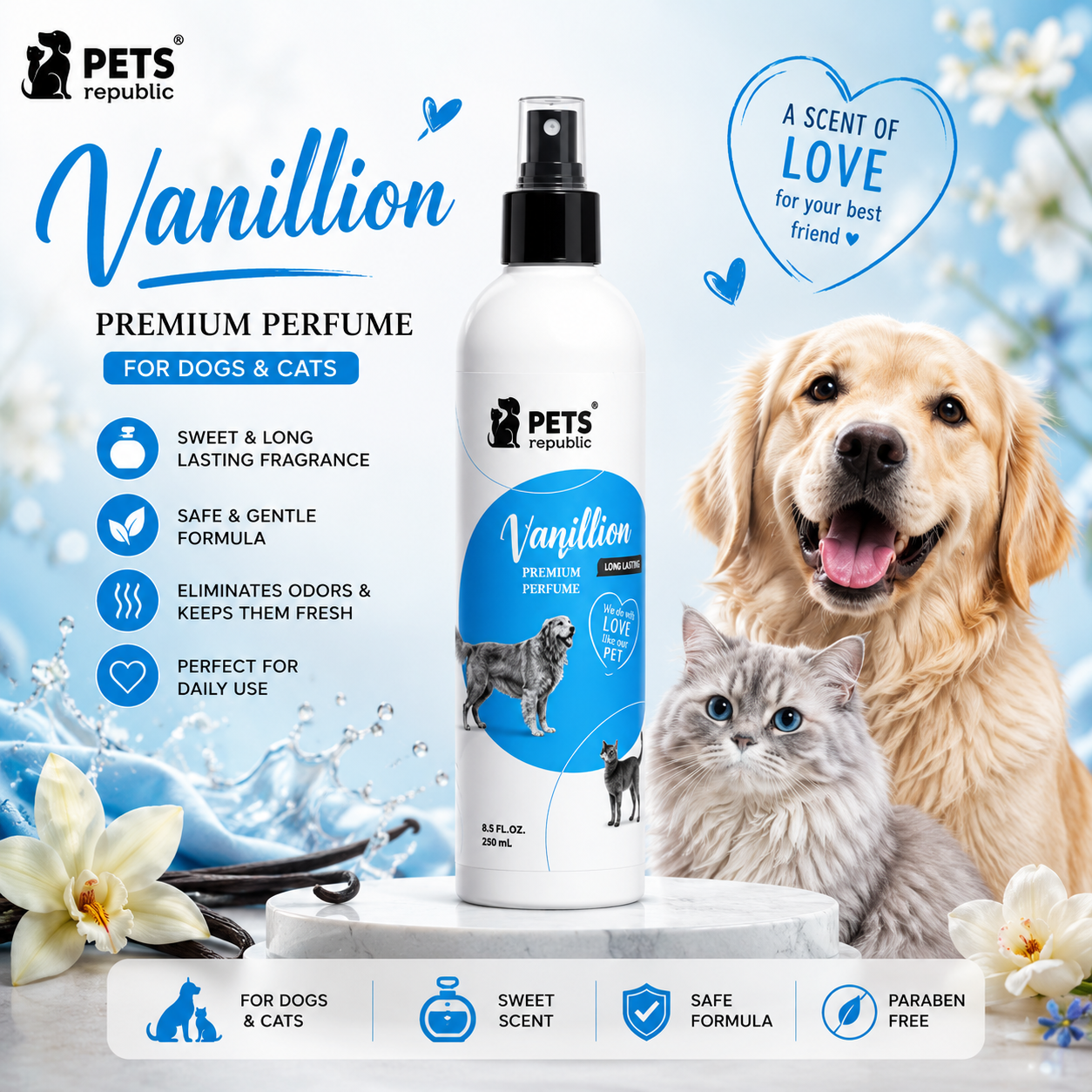 Pets Republic Perfumes 250ml