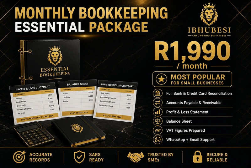 Monthly Bookkeeping – Essential Package