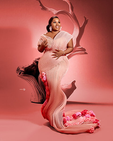 Spiral petal dress