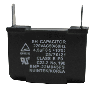 Capacitor, 220Vac, 50/60Hz, 4.5 Mf - 3H01487C