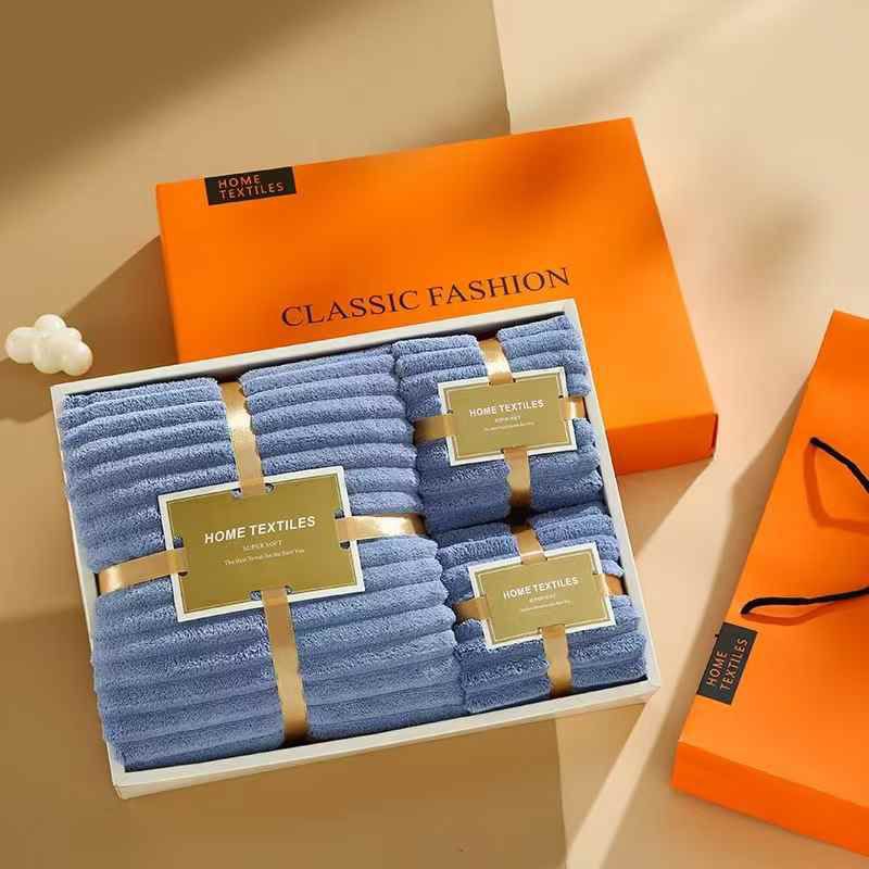 NEW DESIGN 3IN1 BOXED TOWEL GIFT PACK TOWEL