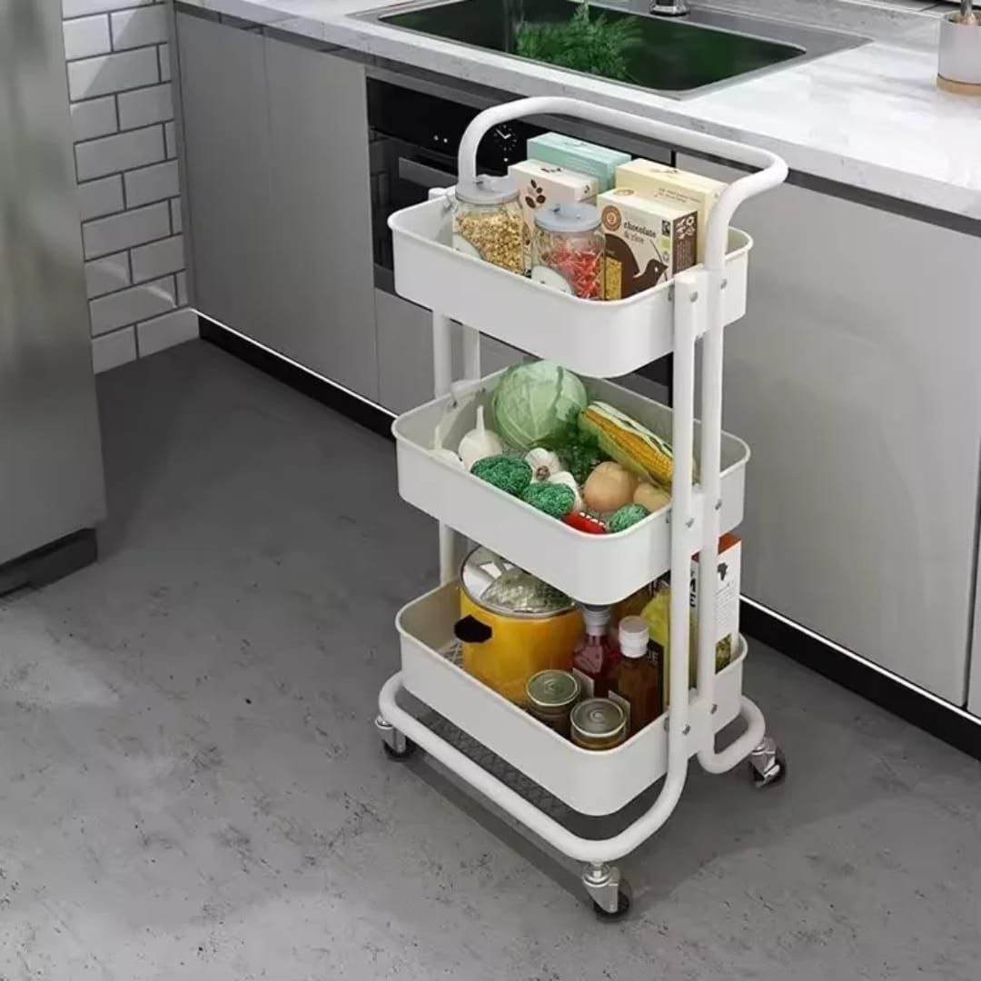 3LAYERS MULTIPURPOSE STORAGE WITH WHEELS
