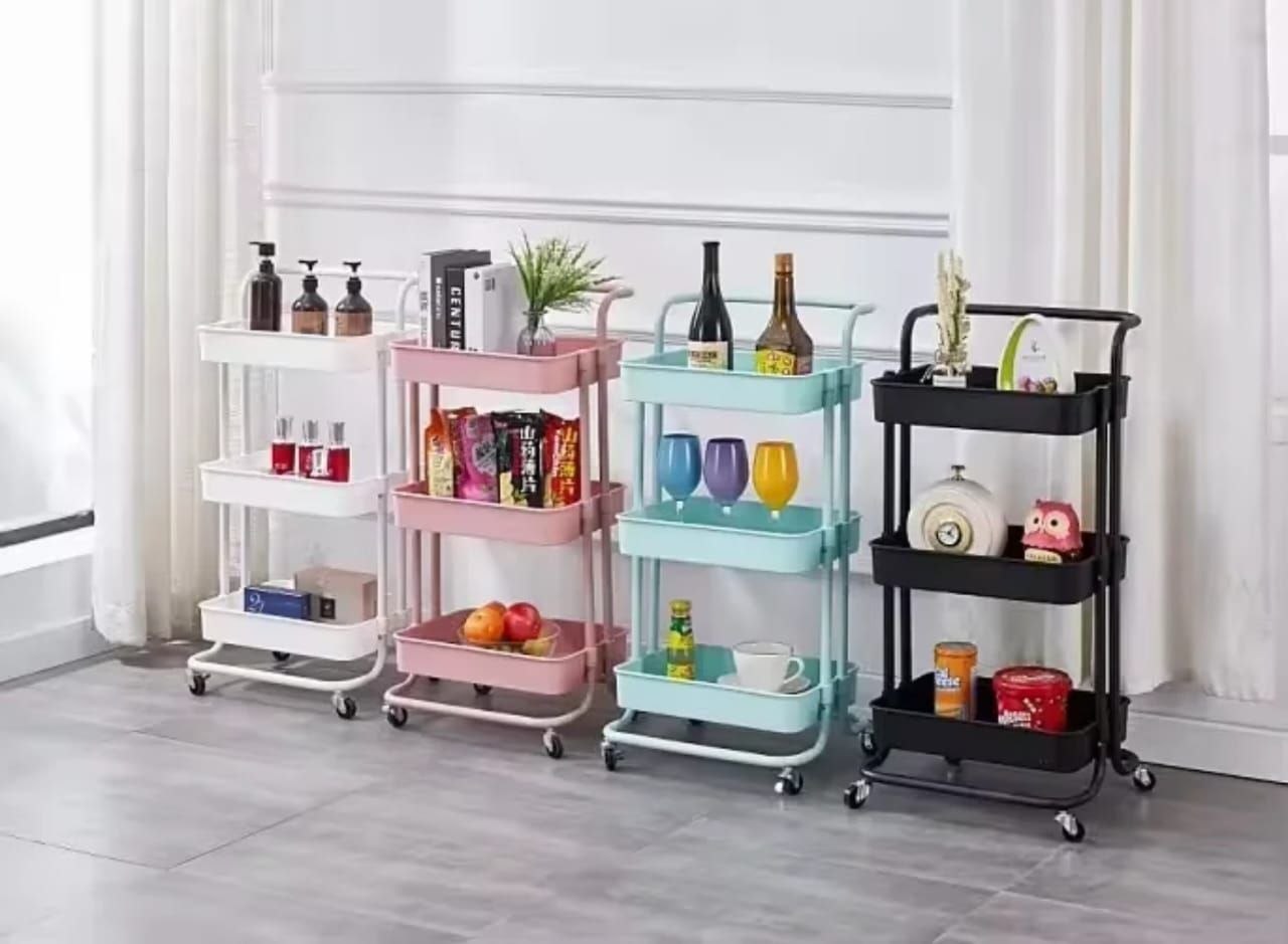 3LAYERS MULTIPURPOSE STORAGE WITH WHEELS