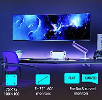 NB NORTH BAYOU G70 GAMING Monitor Stand ARM RGB DESK MOUNT - 22-inch up to 60-inch monitors