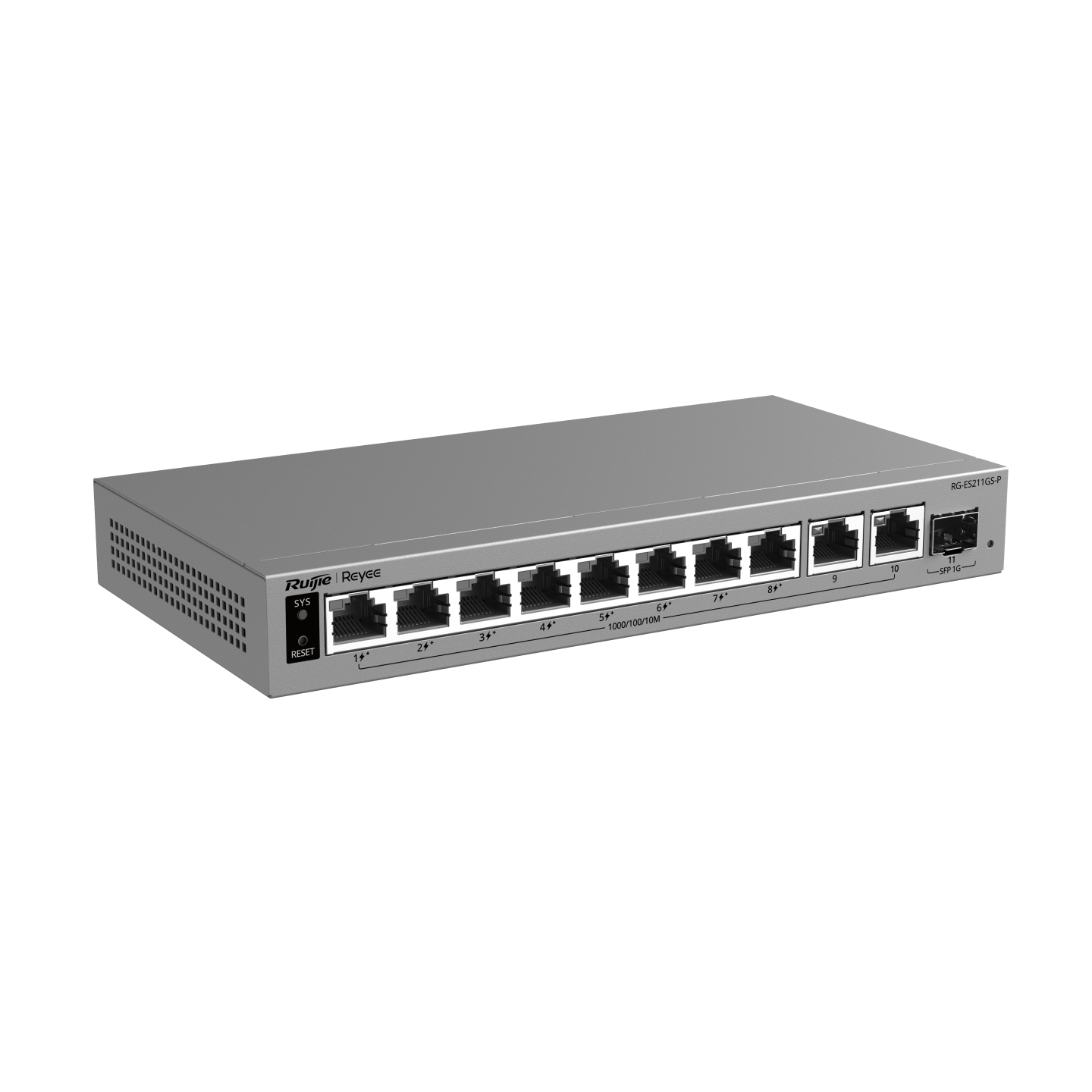 RG-ES211GS-10-Port Gigabit PoE Switch
