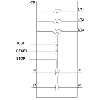 Therm. overload relay 17 - 22 A