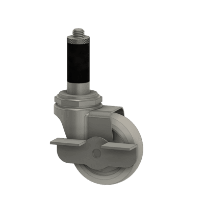 3"Donut Expandable Caster Gray w/ Brake-N/M