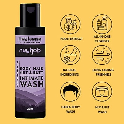 Nuutjob - Nuutwash Intimate Nut, Butt, Body And Hair Wash Four-In-One Cleanser 200ml