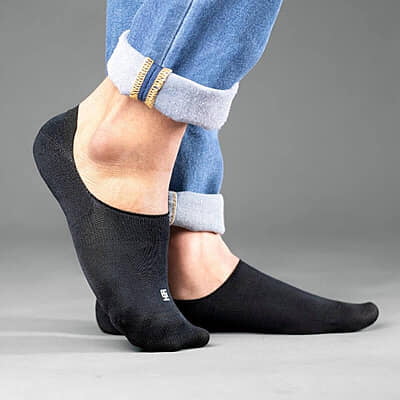 SockSoho - EBONY BLACK NO-SHOW