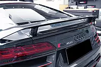 Audi R8 GEN2 V10 PLUS Coupe GT Style Carbon Fiber Trunk Wing w/ Base | Direct-Fit Rear Spoiler