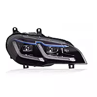 E70 X5 G Series Laser Style LED Headlights w/Blue Eyebrow & Sequential Turns (2007β2013)