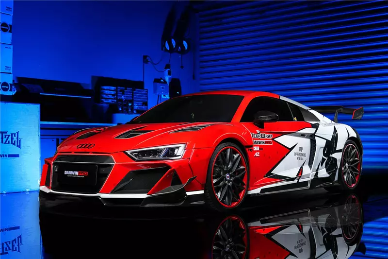 Audi R8 Coupe & Spyder IMPII Style Carbon Fiber Side Skirt Add-Ons | Overlay Aero Upgrade