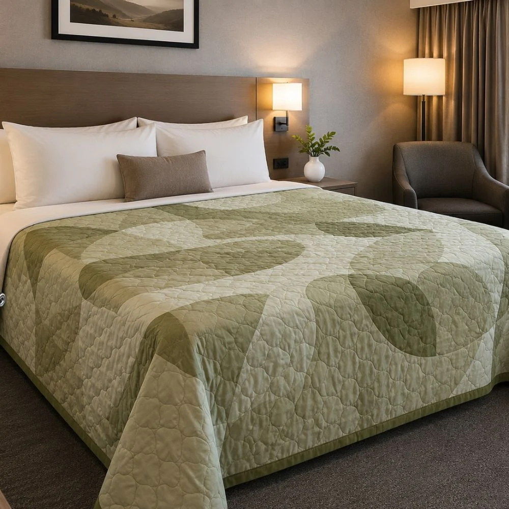 Reversible Bedspread Sleep Line 6 oz. Fill
