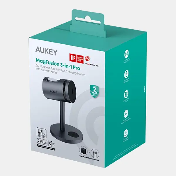 Aukey MagFusion 3-in-1 Pro Magnetic Charger