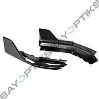 MP Style Dry Carbon Fiber Rear Bumper Corner Extensions – Fits BMW G82/G83 M4 (2021–2025)
