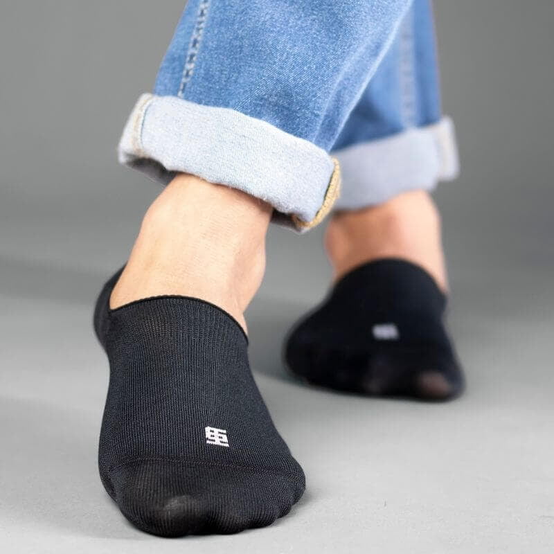 SockSoho - EBONY BLACK NO-SHOW