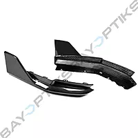 MP Style Dry Carbon Fiber Rear Bumper Corner Extensions – Fits BMW G80 M3 (2021–2025)