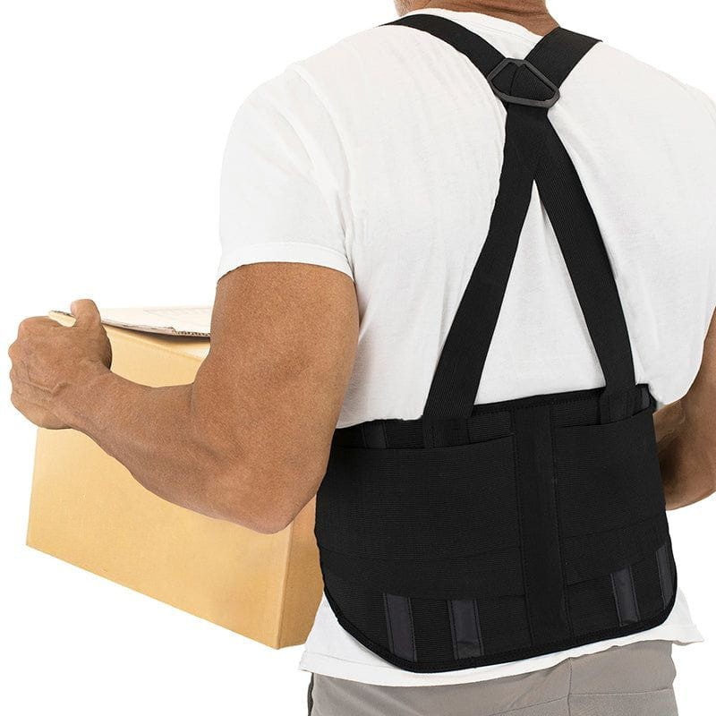 Industrial Back Brace w Suspender Straps