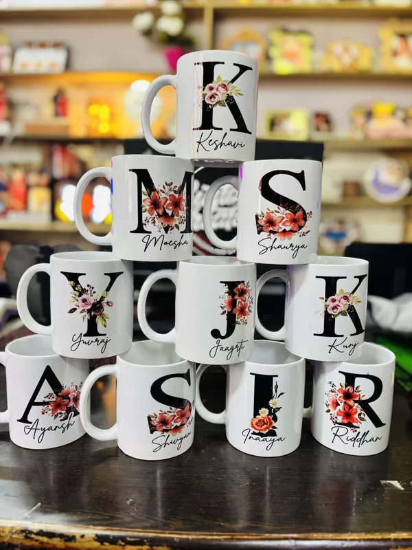 Printed Mugs White