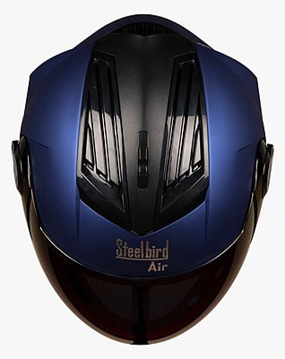 STEELBIRD SBA-2 SS MAT Y.BLUE D/V (BLUE) (M)