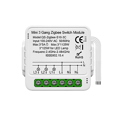 Akubela Zigbee Micro Switch 3 CH